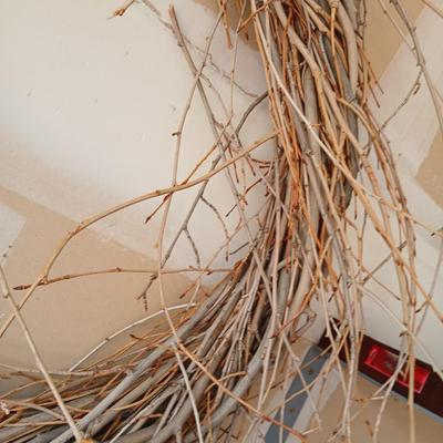 Decorative Craft Bundle – Sticks, stick Wreath & faux flowers