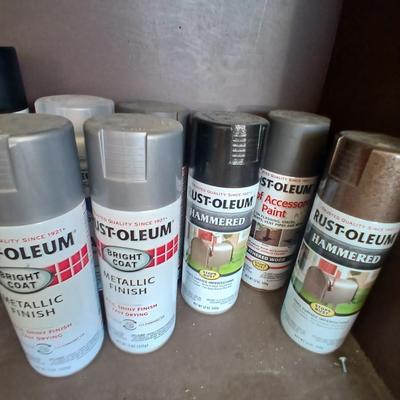 Lot of Spray Paint – Assorted Colors & Finishes