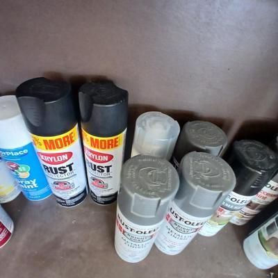 Lot of Spray Paint – Assorted Colors & Finishes