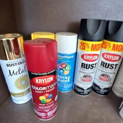 Lot of Spray Paint – Assorted Colors & Finishes