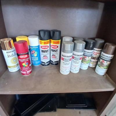 Lot of Spray Paint – Assorted Colors & Finishes