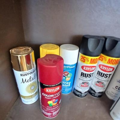 Lot of Spray Paint – Assorted Colors & Finishes