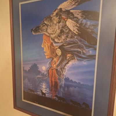 Sale Photo Thumbnail #25: Framed and signed.  This was originally purchased for over $1200 from the Haney Inc Art Gallery in Seminole.  It is #69 in the series and is signed.  Other prints were also #69, at the time a person could reserve a specific number and come pick it up.  Co