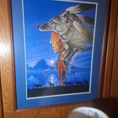 Sale Photo Thumbnail #24: Framed and signed.  This was originally purchased for over $1200 from the Haney Inc Art Gallery in Seminole.  It is #69 in the series and is signed.  Other prints were also #69, at the time a person could reserve a specific number and come pick it up.  Co