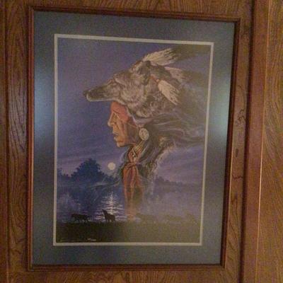 Sale Photo Thumbnail #23: Framed and signed.  This was originally purchased for over $1200 from the Haney Inc Art Gallery in Seminole.  It is #69 in the series and is signed.  Other prints were also #69, at the time a person could reserve a specific number and come pick it up.  Co