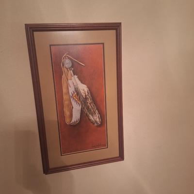 Sale Photo Thumbnail #30: Framed print by Enoch Kelly Haney.