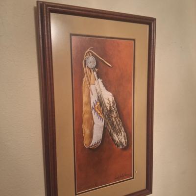 Sale Photo Thumbnail #29: Framed print by Enoch Kelly Haney.