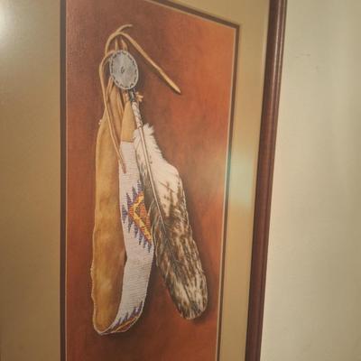 Sale Photo Thumbnail #32: Framed print by Enoch Kelly Haney.