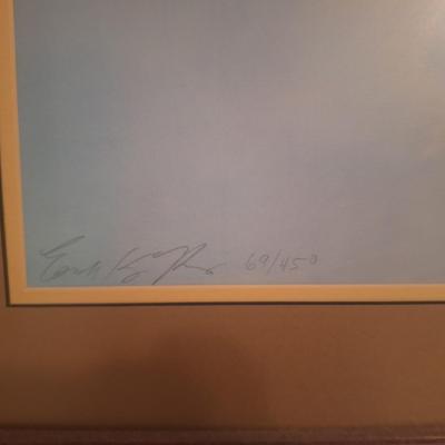 Sale Photo Thumbnail #53: Framed Print, signed, 69 of 450 bought from Haney Inc Gallery in Seminole as a reserved item to add to collection with others also #69