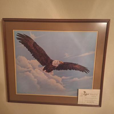 Sale Photo Thumbnail #55: Framed Print, signed, 69 of 450 bought from Haney Inc Gallery in Seminole as a reserved item to add to collection with others also #69