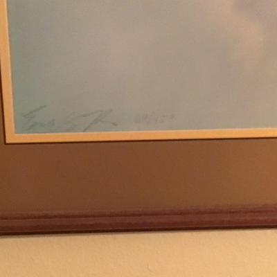 Sale Photo Thumbnail #52: Framed Print, signed, 69 of 450 bought from Haney Inc Gallery in Seminole as a reserved item to add to collection with others also #69
