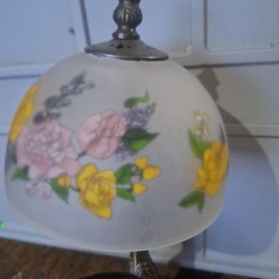 Sale Photo Thumbnail #92: This lamp uses a night light bulb.  Its approx 13 inches tall