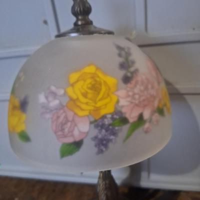 Sale Photo Thumbnail #93: This lamp uses a night light bulb.  Its approx 13 inches tall
