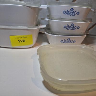 Sale Photo Thumbnail #130: These are the petite dishes with plastic lids