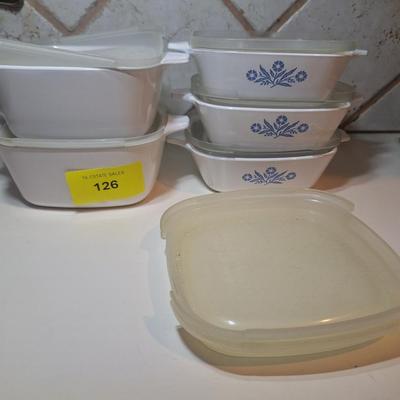 Sale Photo Thumbnail #129: These are the petite dishes with plastic lids