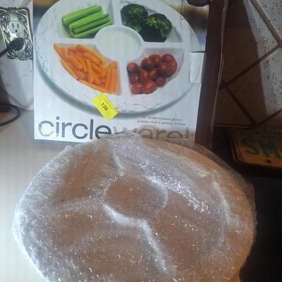 Sale Photo Thumbnail #173: circleware divided ceramic platter