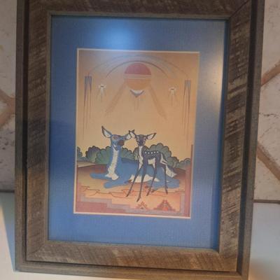 Sale Photo Thumbnail #209: this print is approx 5 x 7 it is signed and framed.