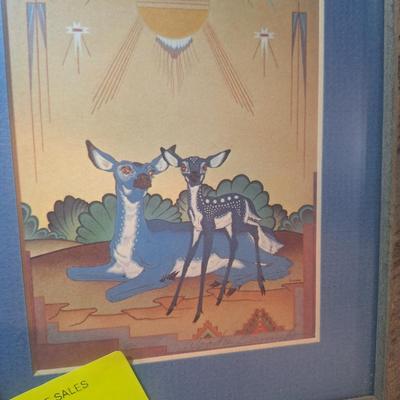 Sale Photo Thumbnail #212: this print is approx 5 x 7 it is signed and framed.