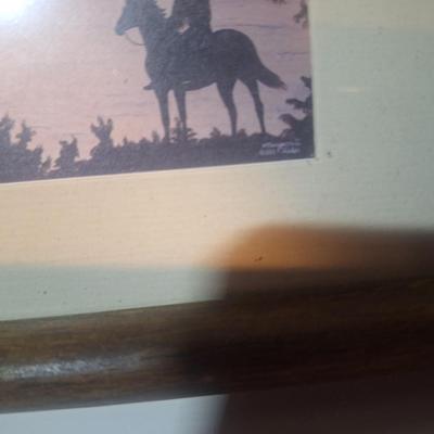 Sale Photo Thumbnail #217: Framed print is approx 5 x 7, the Kachina doll has damage on one arm, please see all photos.