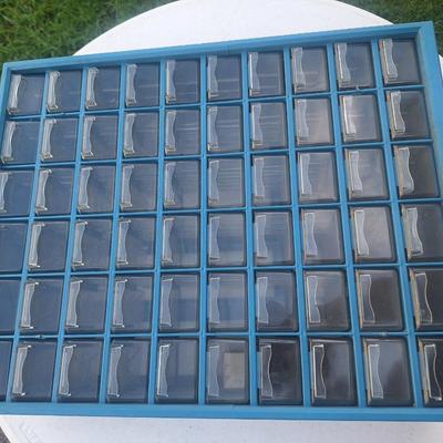Sale Photo Thumbnail #252: Metal box with plastic trays to organize screws and other small items