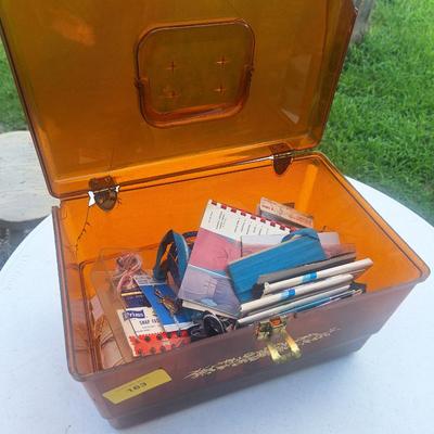 Sale Photo Thumbnail #273: the box itself is damaged with a hole on the side and several cracks.  If you are purchasing this item from out of state and will need shipping the box is not worth the extra expense of including it in the shipping as the size will cause the shipping to b