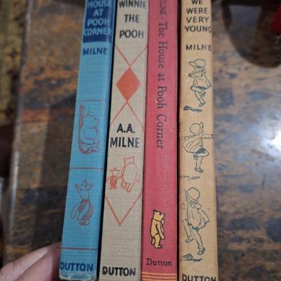 Sale Photo Thumbnail #344: 4 Winnie the pooh books by A A Milne