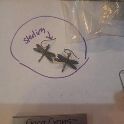 Sale Photo Thumbnail #420: one pair is marked sterling, others are not
