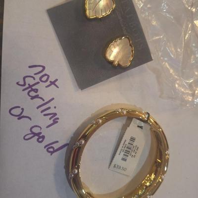 Sale Photo Thumbnail #428: earrings and talbots bracelet