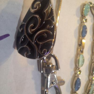 Sale Photo Thumbnail #433: necklace, bracelet and purse clip