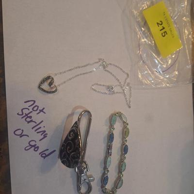 Sale Photo Thumbnail #431: necklace, bracelet and purse clip