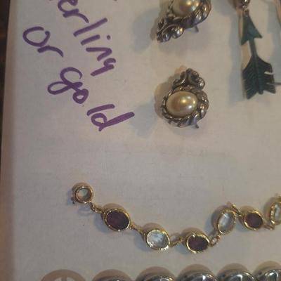 Sale Photo Thumbnail #437: bracelets and earrings