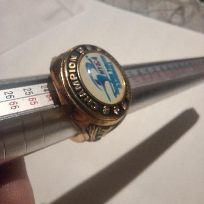 Sale Photo Thumbnail #471: Not gold or sterling.  Costume ring for youth baseball