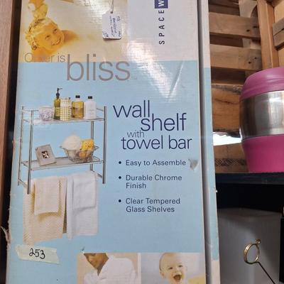 Sale Photo Thumbnail #504: wall shelf with towel bar