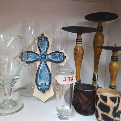 Sale Photo Thumbnail #543: candle sticks and misc