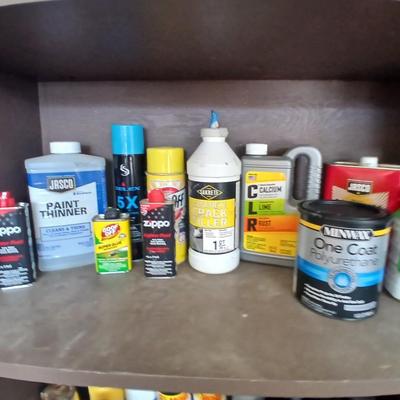Lot of Garage Chemicals & Repair Products – Mixed Brands