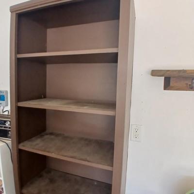 Brown 5-Shelf Storage Bookcase (nothing else included)