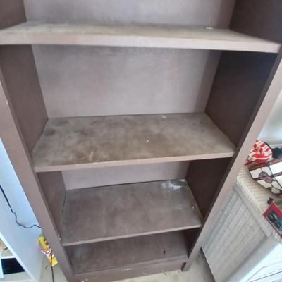 Brown 5-Shelf Storage Bookcase (nothing else included)