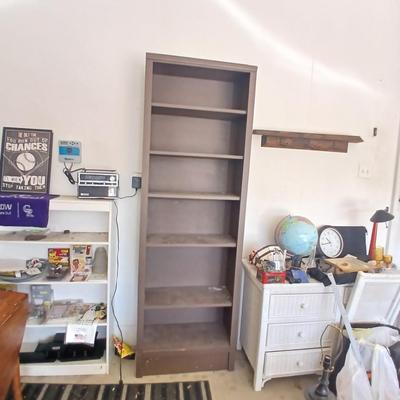 Brown 5-Shelf Storage Bookcase (nothing else included)