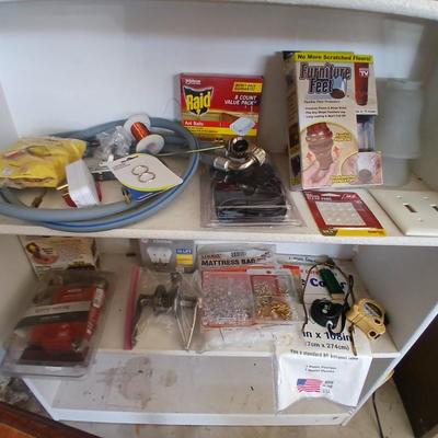 Assorted small home hardware and repair lot