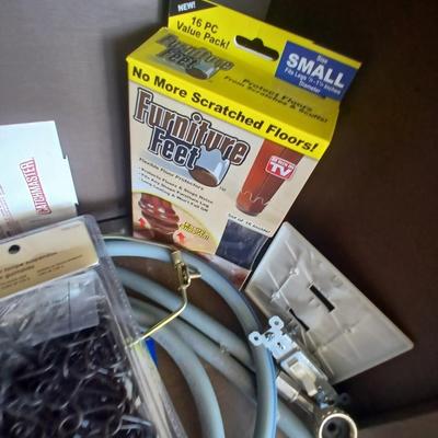 Assorted small home hardware and repair lot