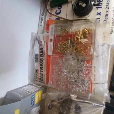 Assorted small home hardware and repair lot