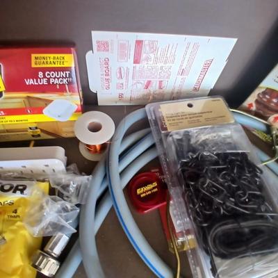 Assorted small home hardware and repair lot