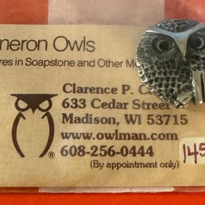 CLARENCE P. CAMERON Owl Jewelry