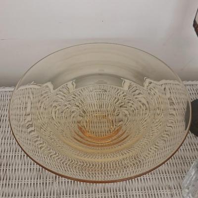 Stained Glass Lamp shade and Glass Decor Lot