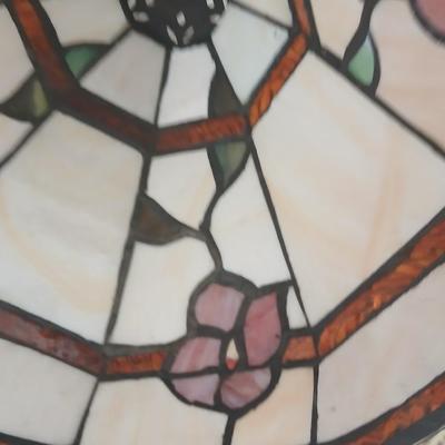 Stained Glass Lamp shade and Glass Decor Lot