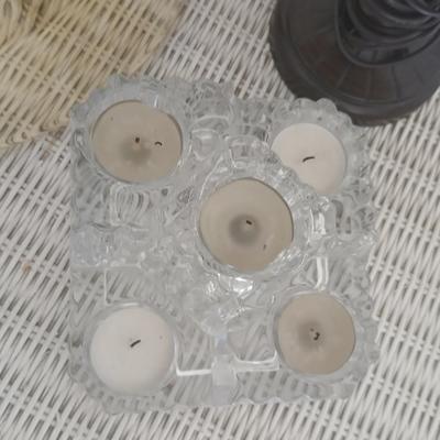 Stained Glass Lamp shade and Glass Decor Lot