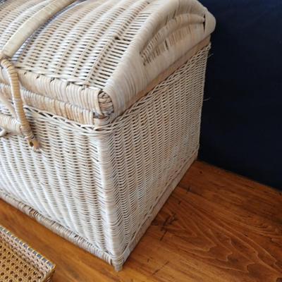 Wicker & Woven Basket Assortment – 3 Pieces