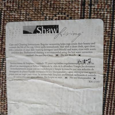 Set of 3 Matching Shaw Living Accent Rugs – Red & Beige Floral Pattern