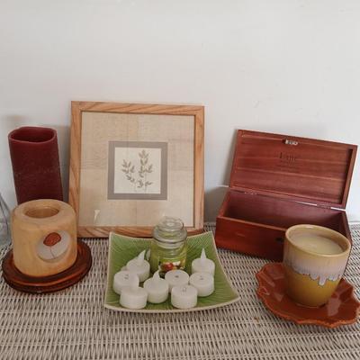 Cedar lane jewelry chest - Graduate gift from Larrabee's in Ft. Collins - three framed wall art - candles and more