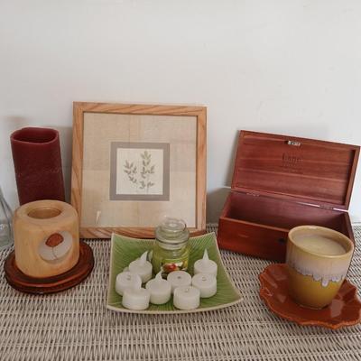 Cedar lane jewelry chest - Graduate gift from Larrabee's in Ft. Collins - three framed wall art - candles and more